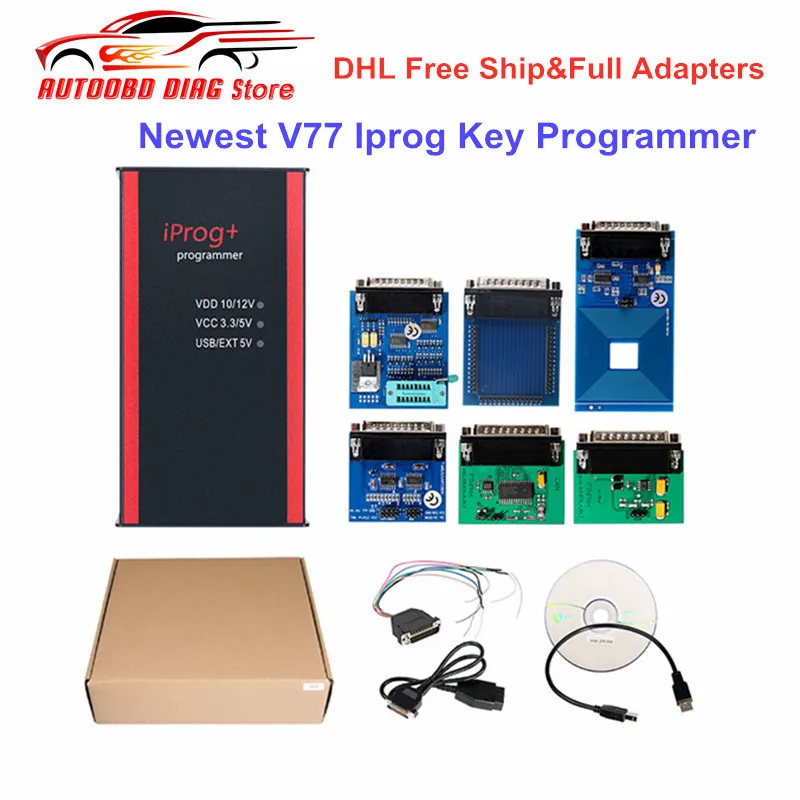 

Iprog+ Iprog Pro V77 Programmer Support IMMO/Mileage Correction/Airbag Reset Till the year 2019 Replace Carprog/Full/Digiprog