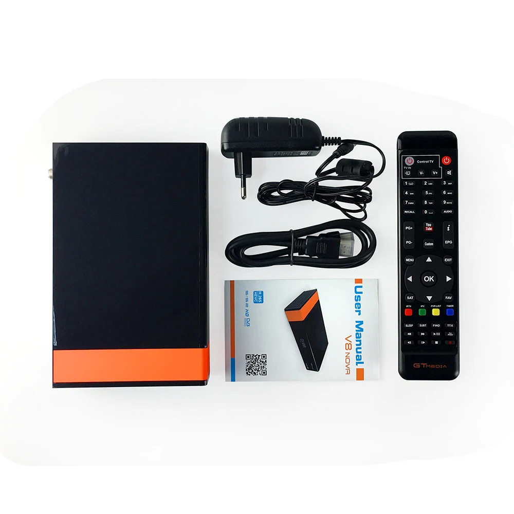 

10Pcs/lot Gtmedia V8 NOVA same as free sat V9 SUPER DVB S2 satellite receiver Built in wifi support H.265 AVS same as V8 super