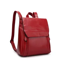 Genuine Leather Women Backpack Top Quality Female Leather Bags Fashion Shoulder Bags for Women Solid Color Designer Backpack