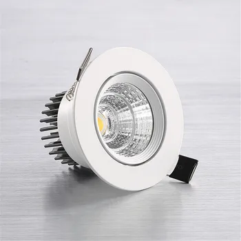 

led spotlight ceiling light downlight COB embedded 85-265V For home office mall aisle 3W 5W 7W 10W 12W 20W