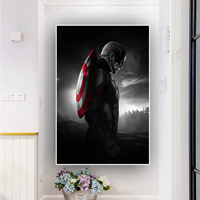 5D DIY Diamond Painting Captain America Marvel Cross Stitch Kit Art Rhinestone Mosaic Embroidery Home Decoration Gift | Дом и сад