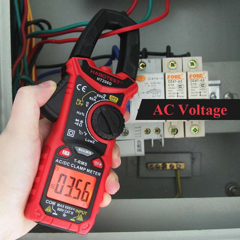 HT206D AC DC Цифровой мультиметр с клещами для невесте на свадьбу pinza amperimetrica