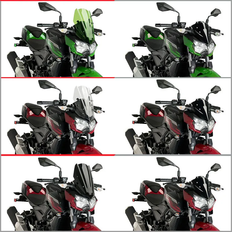 Спортивный мотоцикл лобовое стекло Дефлектор козырек Визер для Kawasaki Z250 Z400 Z-250 Z-400 Z 250 Z 400 Double Bubble