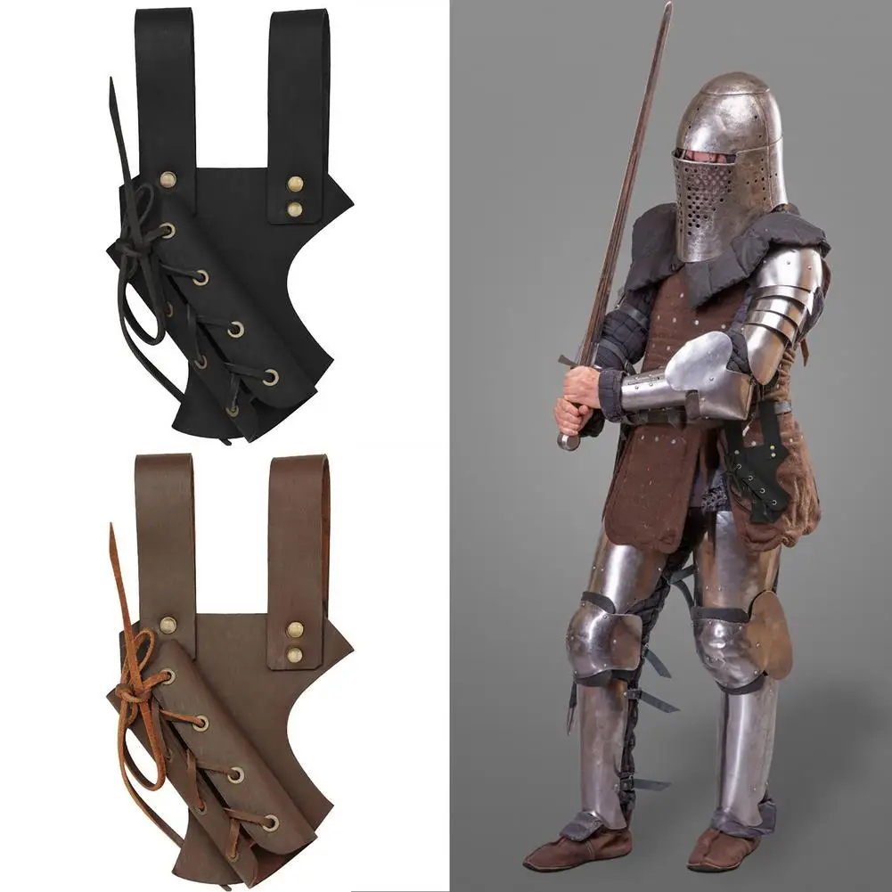 

Medieval 10inch Sword Belt Waist Sheath Scabbard Adult Warrior Armor Costume Rapier Leather Buckle Strap Holster