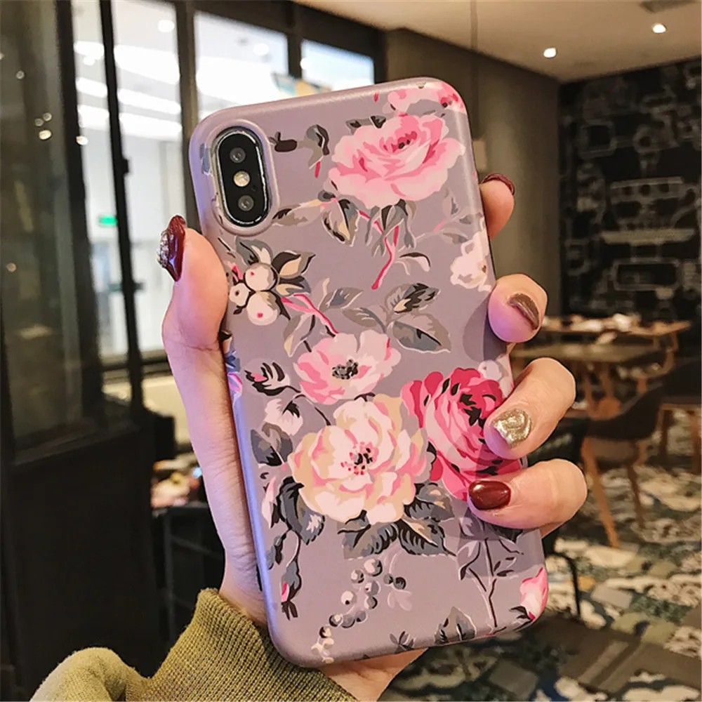 Vintage Peony Flower Phone Case for iPhone 6 6s 7 8 Plus Soft TPU Phone Case Graphics for iPhone X XS MAX XR FUNDA Vintage Peony Flower Phone Case for iPhone 6 6s 7 8 Plus Soft TPU Phone Case Graphics for iPhone X XS MAX XR FUNDA