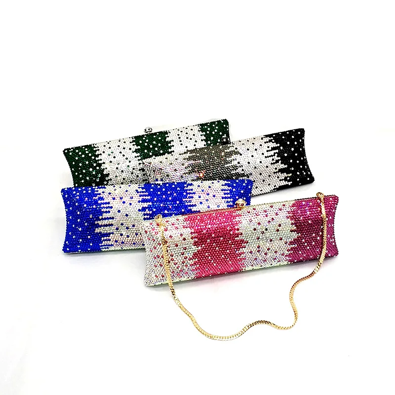 

Роскошная женская вечерняя сумка с бриллиантами, элегантная Свадебная сумка для невесты, Классические клатчи с кристаллами, кошельки