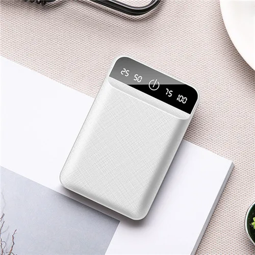 30000mAh Mini Power Bank Portable Mobile Phone Fast Charger Digital Display USB Charging External Battery Pack for Android charmast Power Bank