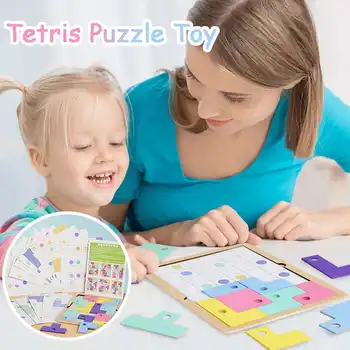 

Wood Kids Russian Box Matching Desktop Game Jigsaw Puzzle Toy Infants Child Gift Develop Analytical and Logical Thinking Skills