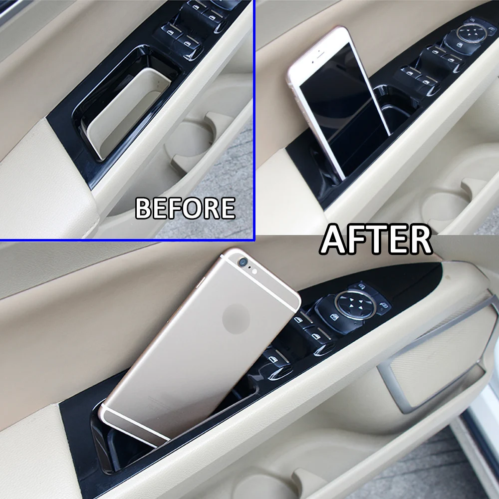 Для Ford Fusion Mondeo 2013 дверная коробка для хранения внутренняя дверная ручка подлокотник контейнер-корзина чашки