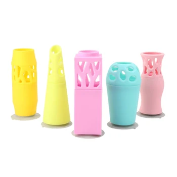 

5pcs Pierced With Suction Cups Home Decor Party Gift Silicone Flower Vase Dinner Table Freestanding Living Room Wedding Modern