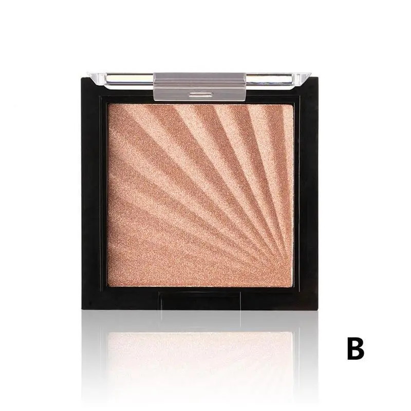 High Gloss Make Up Powder Diamond Highlighter Repair Capacity Powder Nose Shade Silkworm Glitter Face Pressed Powder - Цвет: 2
