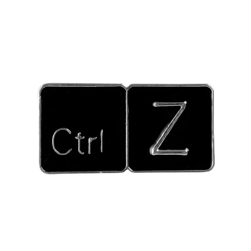Ctrl C/Ctrl Z клавиатура эмалированная булавка копия возврат ярлык офисный Рабочий броши значки с героями мультфильмов одежда отворотом pin подарок для друга - Окраска металла: Style2