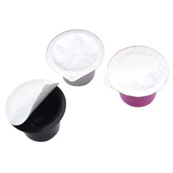 

100pcs Reusable Coffee Capsule Cup Sealing Film Adhesive Aluminum Lids Seals For Filling Empty Disposable Refillable