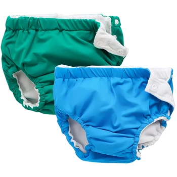 

HH Baby Swim Nappy Washable Reusable Diaper Waterproof Elastic Cloth Diapers Pool Training Pants Swimming Cover For Kids Nappies