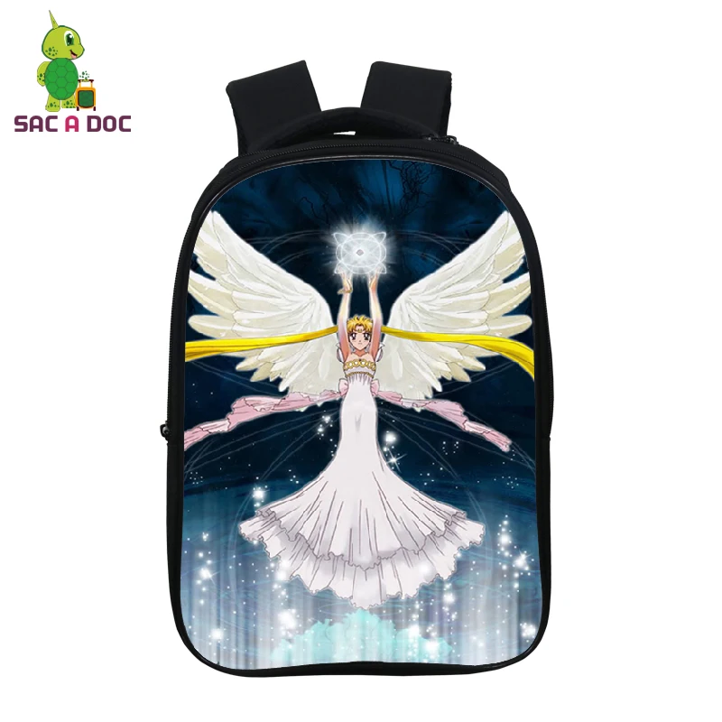 142-ff-11-14 Sailor Moon 14,5 Дюймов, школьный рюкзак, сумка для мальчиков и девочек, подростковые Водонепроницаемые рюкзаки, дорожная сумка через плечо, аниме рюкзак для ноутбука - Цвет: 142-ff-11-14