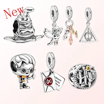 

2020 HOT 925Silver Harry Series Magic Hat Charm Fit Original Pandora Bracelet Making Fashion DIY Jewelry For Women