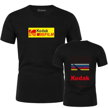 

2020 Summer Men Women Tee INS Korea Retro Loose Wild Kodak Letter Short-sleeved KODAK 100% Cotton T shirt Hip Hop Men Tops
