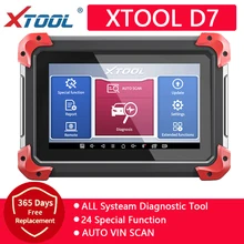 

XTOOL D7 Full System Car OBD2 Diagnostic Tool Key Coding Code Reader Key Programmer Auto Vin Scan EURO Car Free Update