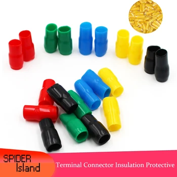 

1000pcs Terminal Block Sheath Red Yellow Blue Green Black Flame Cable Wire Protect Sleeve V3.5-4