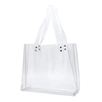 

ASDS-The New Wild Shoulder Bag Beach Bag Women's Transparent Handbag Pvc Wallet Handbag