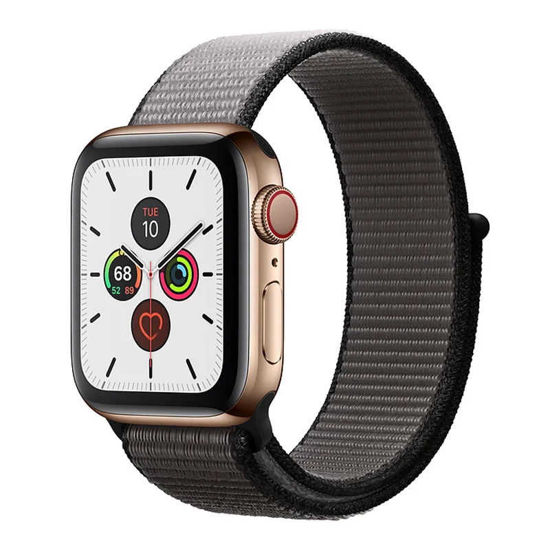 Anchor Gray Ремешок для apple watch 5 44 мм 40 мм 42 мм 38 мм iwatch Series 3 2 1 нейлоновый спортивный ремешок для часов Браслет apple watch 5 4 band - Цвет ремешка: Anchor Gray