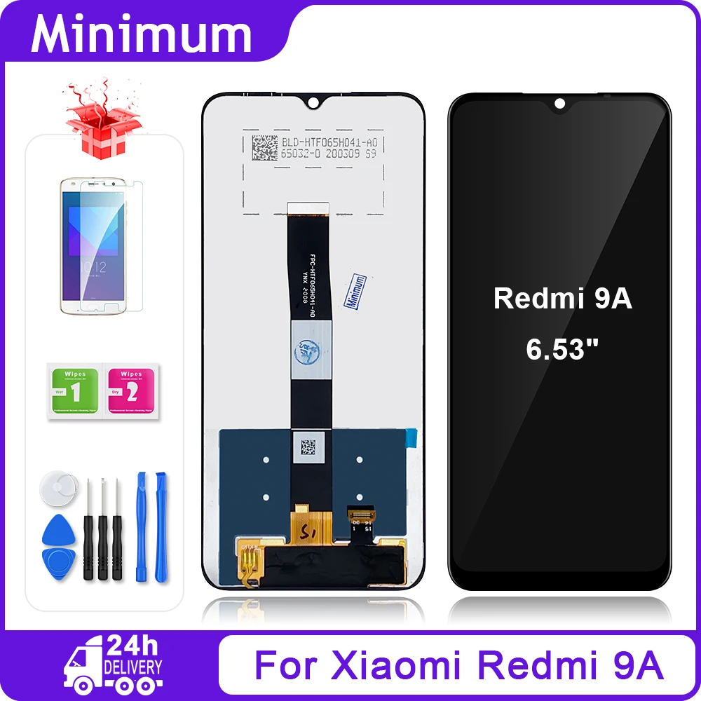 ЖК-дисплей 6 53 дюйма для Xiaomi Redmi 9A 9C сенсорный экран с дигитайзером в сборе сменные