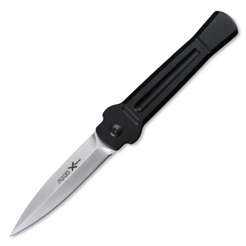LOVOCOO AKC X-treme складной нож AUS-8 лезвием с алюминиевой ручкой для кемпинга, охоты, рыбалки, выживания, кухонные ножи, инструменты для повседневного использования - Цвет: black LG