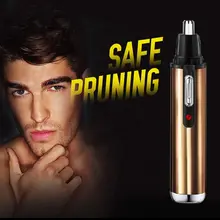 Портативный электрический триммер для волос в носу, бритва для бороды, лица, бровей, автоматическое удаление