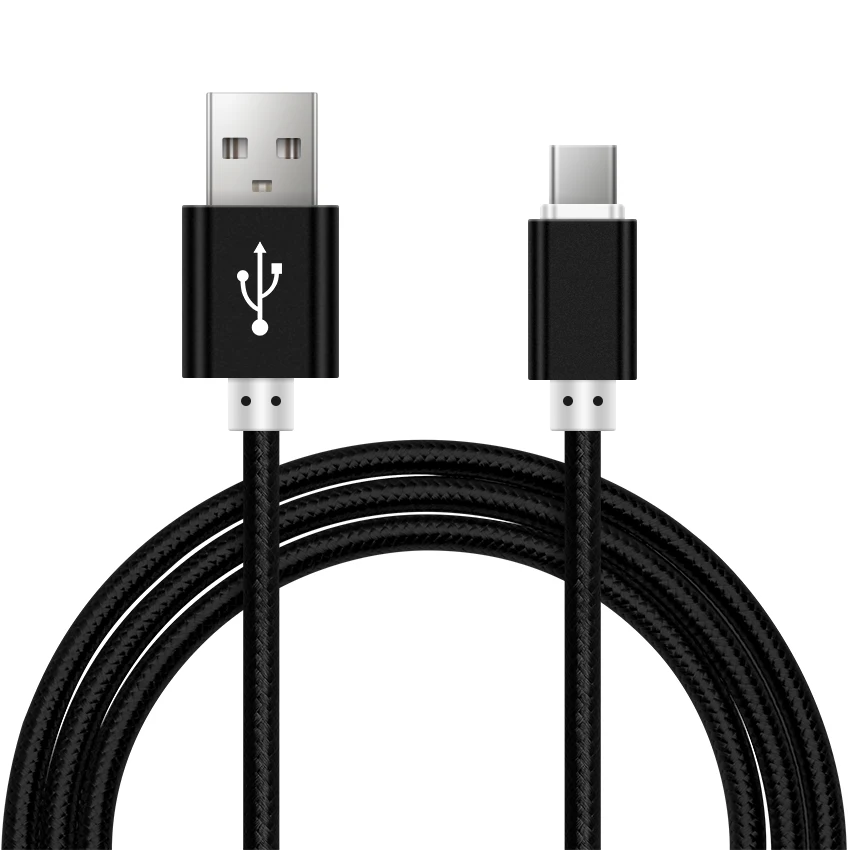 3 фута usb type-C кабель для быстрой зарядки кабель usbc для samsung Galaxy S9 S8 Plus Oneplus 6 нейлоновый плетеный кабель для синхронизации данных type-C