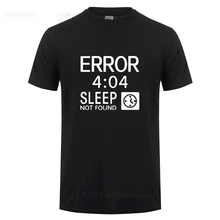 Künstlerische Computer 404 Fehler Nicht Gefunden T-shirt Lustige Geburtstag Geschenke Für Männer Coder Geek Programmierer T-shirt Große Größe Casual t
