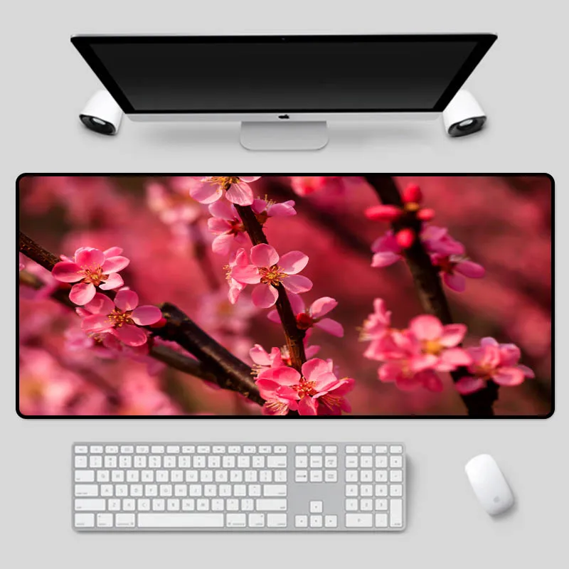 

XGZ Beautiful flowers mouse pad hot flowers table mat high quality non-slip keyboard pad for csgo dota2