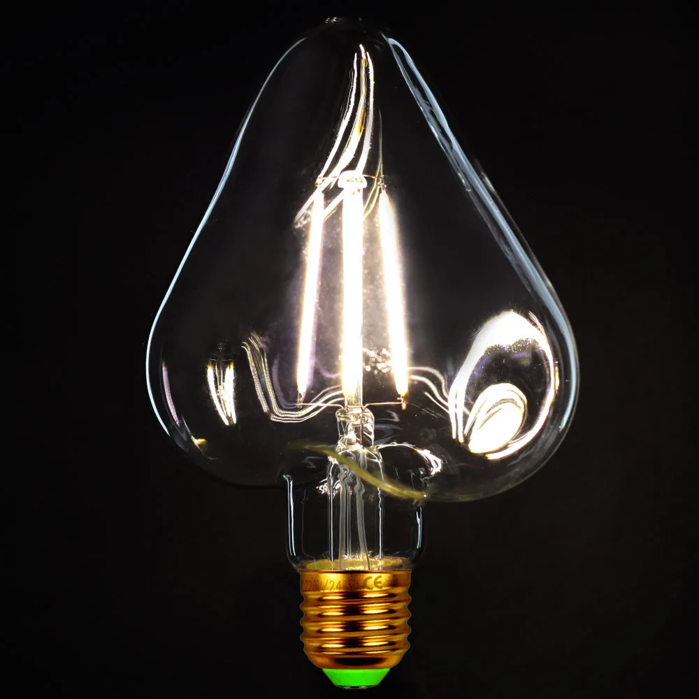 

TIANFAN Edison Bulbs Heart Led Bulb Vintage Filament 4W Decorative Light Bulb