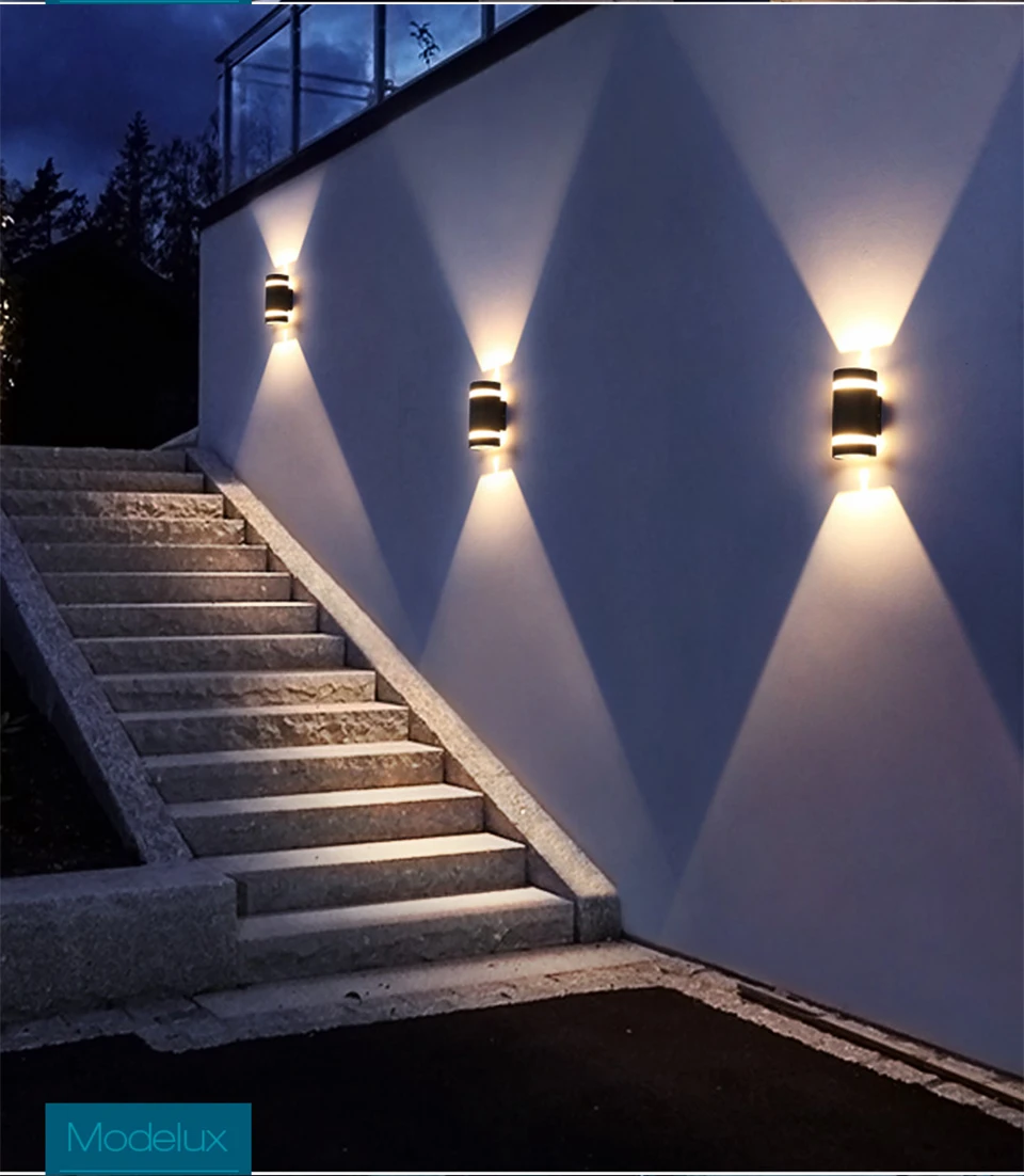 luminária de parede moderna com led prova de iluminação para