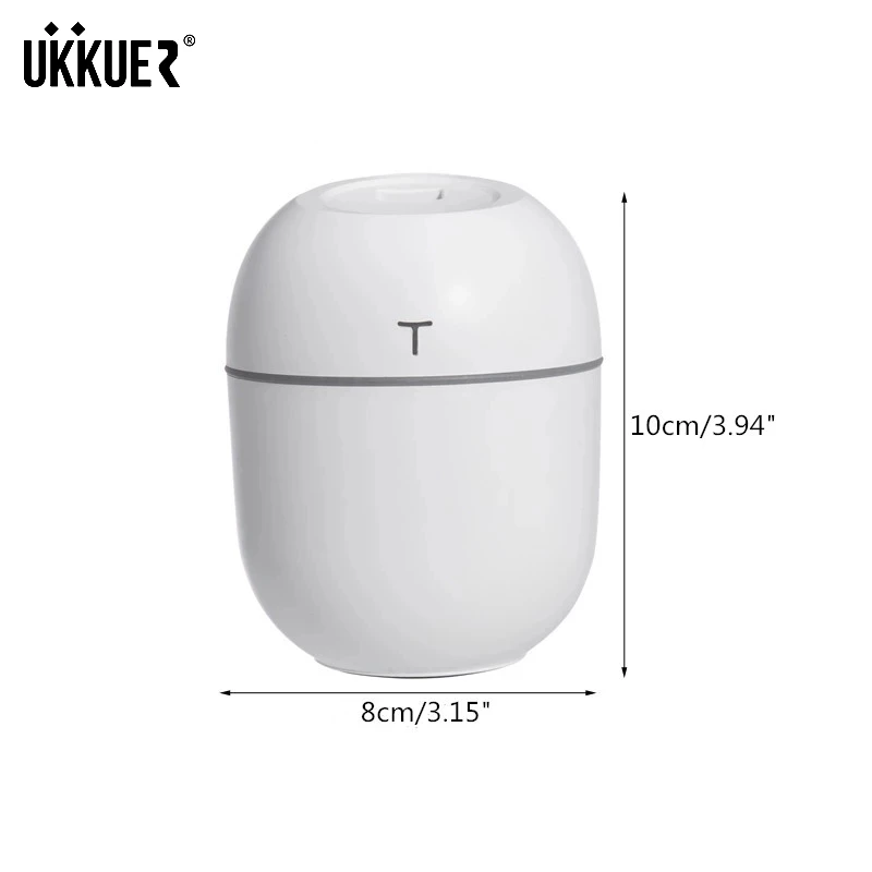 Mini Air Humidifier Ultrasonic 200ML LED Lamp USB Essential Oil Diffuser With Romantic Ligh Car Purifier Aroma Anion Mist Maker