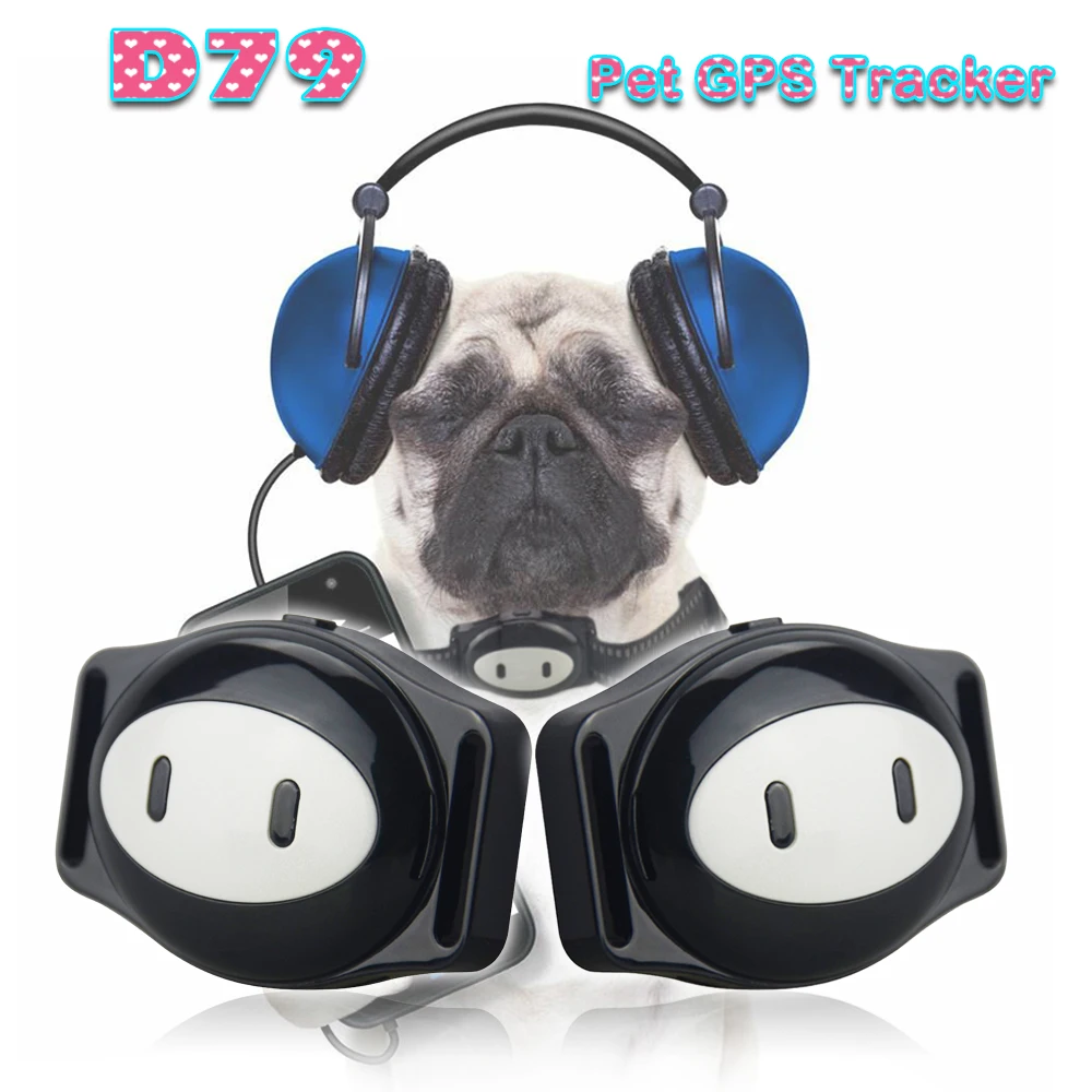 

Pet GPS Tracker D79 Dog Collar GPS Waterproof IP68 Cat GPS Locator Realtime Tracking Device Geofence WiFi LBS Locate Free APP
