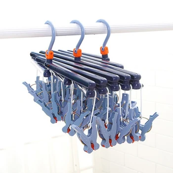 

Sunscreen Rotatable Storage Clothespin Household Multi-head Drying Rack 29 Clip Roller Drying Rack Foldable Household Storage