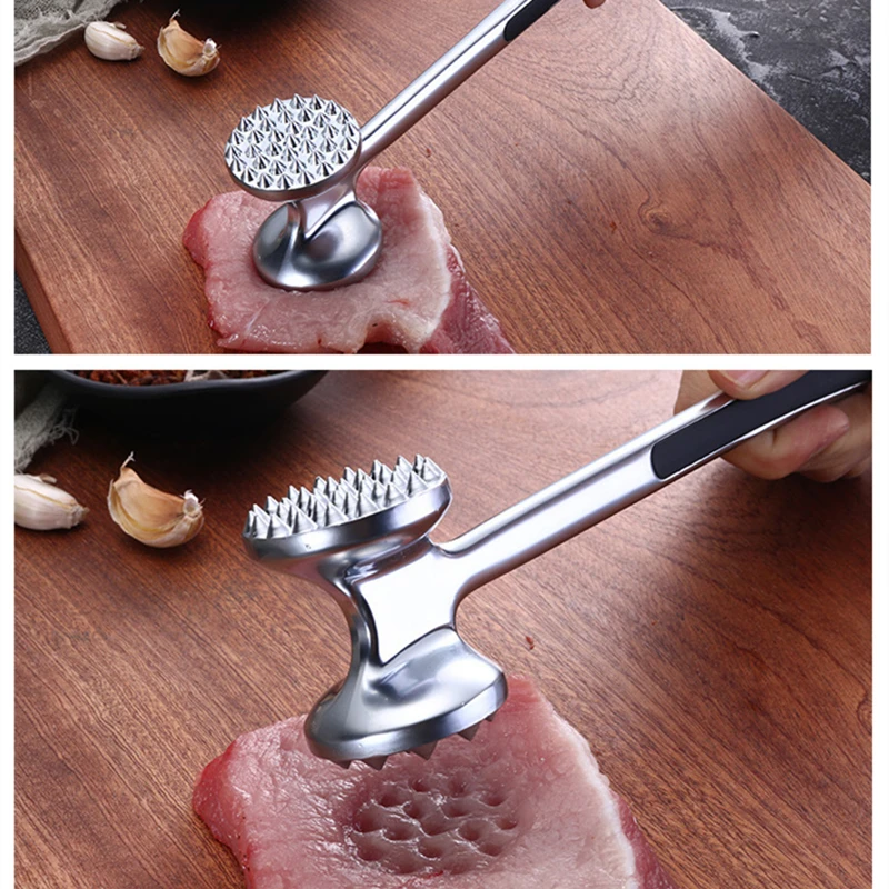1Pc Meat Tenderizer Needle Stainless Steel Meat Tenderizer Hammer Steak  Pork Turkey Poultry Hammer Kitchen Cooking Accessories - AliExpress