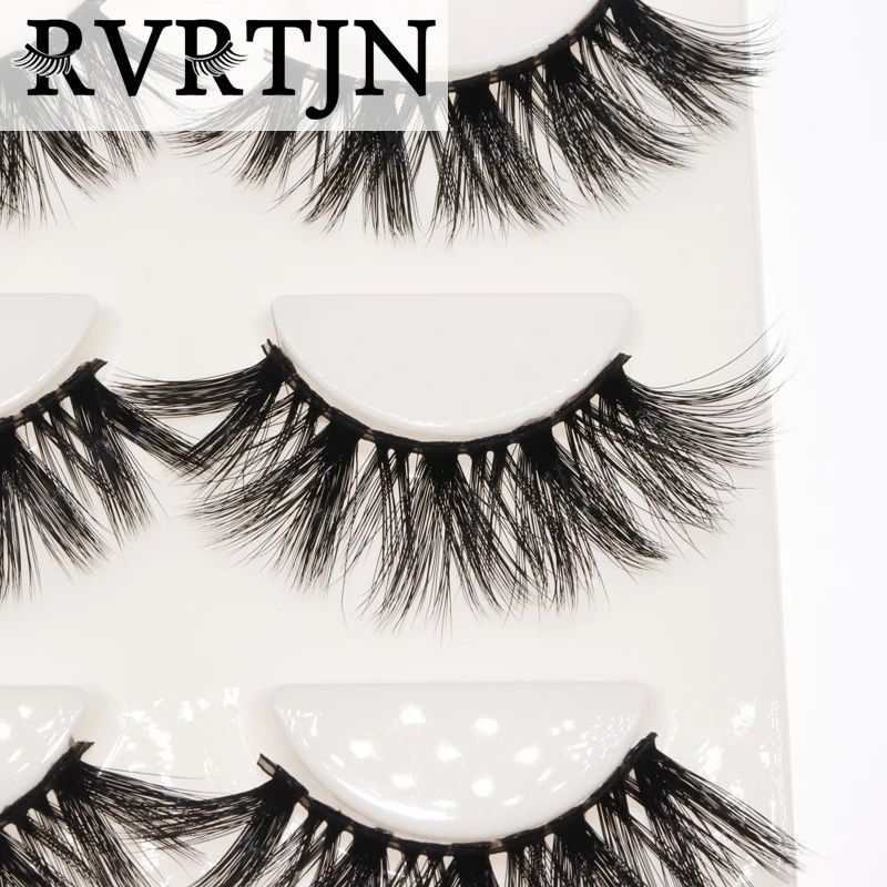 

3 double mink false eyelashes long false eyelashes hand-made extended eyelash makeup tools
