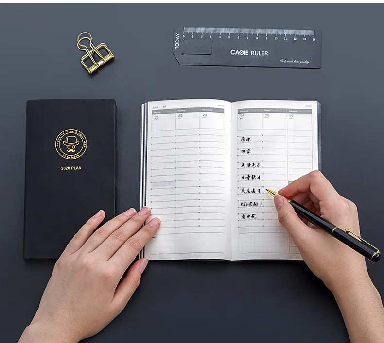 Agenda Calendar Planner A6 Notebook Journals Back-To-School-Business Schedule Owl Daily Monthly Plan Travel Office Supplies