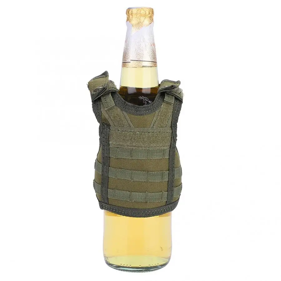 Тактика пива военный Molle жилет мини-бутылка для вина крышка жилет охладитель напитков охотничья бутылка напиток набор регулируемый плечевой ремень