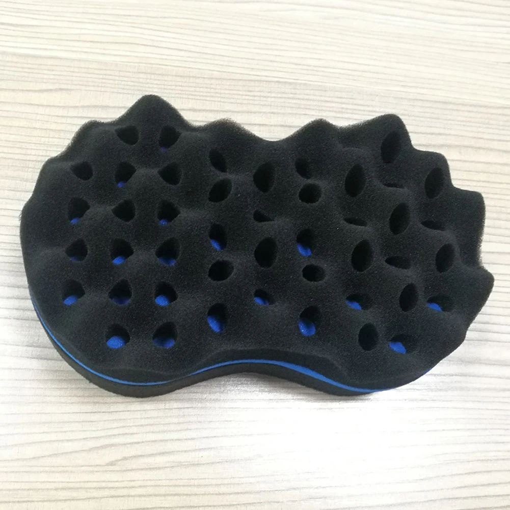 2-sided Multi-holes Wave Sponge Brush Curler Elastic Twist Afro Curly Hair Tool
