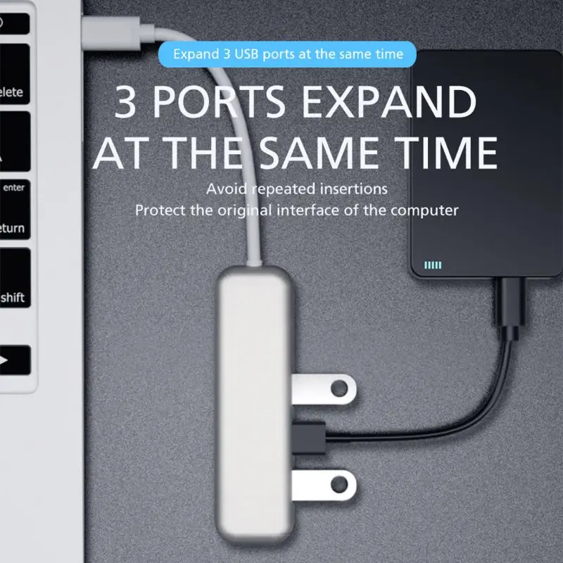 USB C концентратор Тип C до USB 3,0 разветвитель для MacBook/MacBook Pro/samsung/huawei D08B