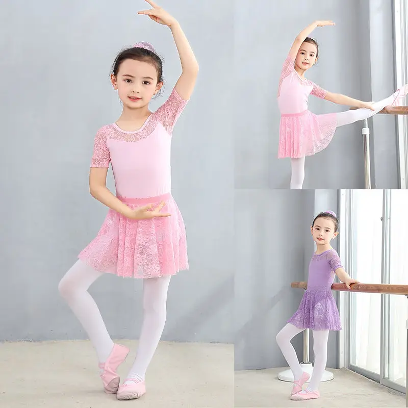 professional ballet tutu leotard ballet dress girl kids ballet tights rhythmis leotard gymnastics lace turnpakje ballerina