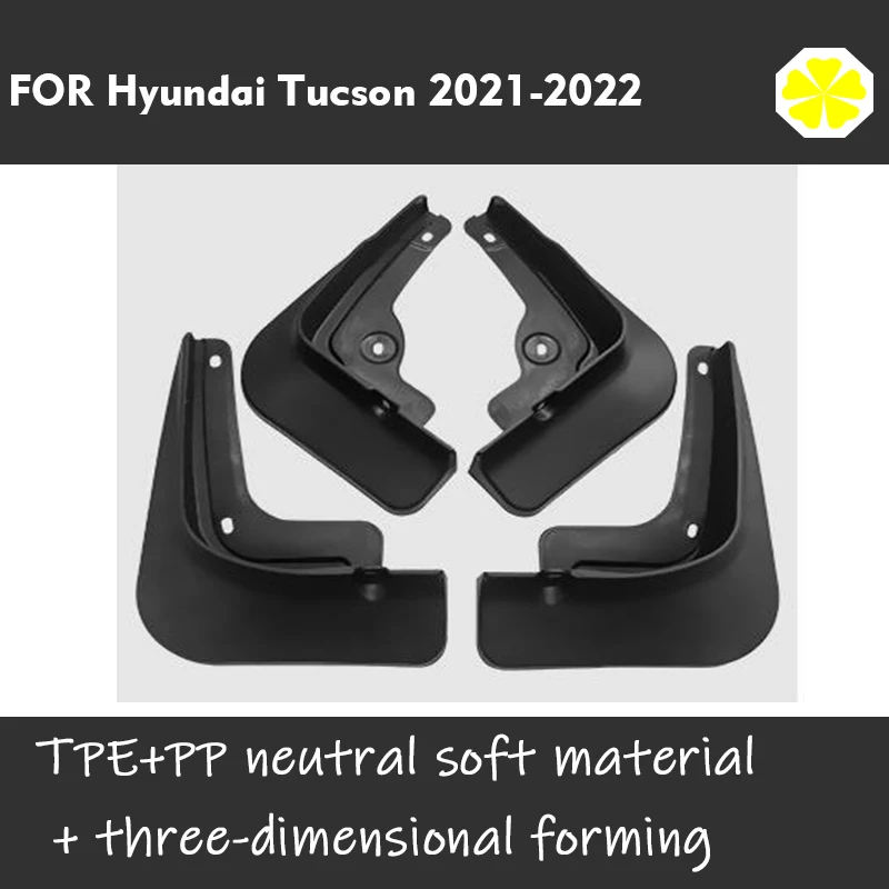 Mudflaps FOR Hyundai Tucson 2022 Mudguard Fender Mud Flap Guard Splash Mudguards Car Accessories Auto Styline Front Rear 4pcs