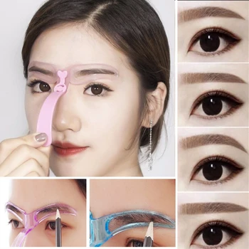 

Eyebrow Shaping Template Reusable Eyebrow Stencils Kit Grooming Eyebrow Template DIY Eyebrow Grooming Card Beauty Makeup Tools