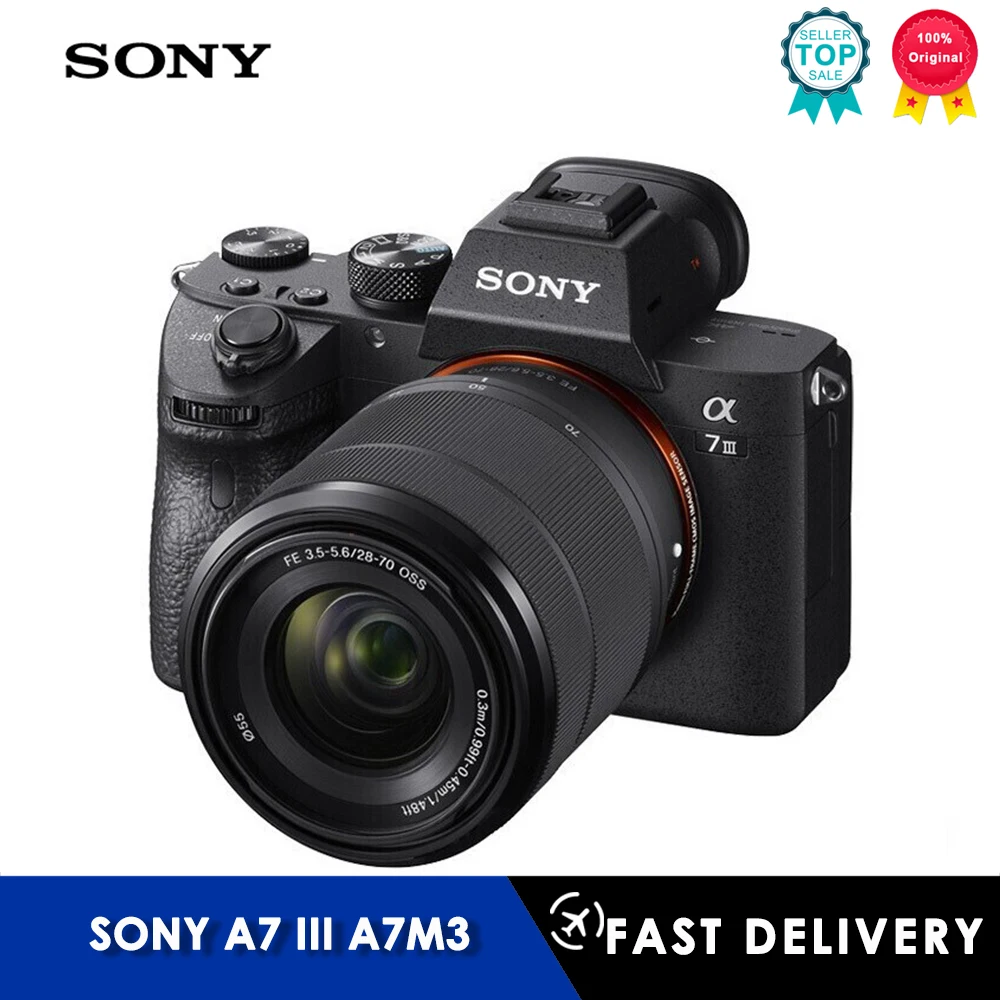SONY a7 III A7M3 Full-Frame Mirrorless Camera Digital Camera With 28-70mm Lens Compact Camera Professional Photography (NEW)