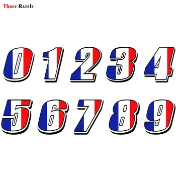 

Three Ratels FTC-869# Car Sticker Racing Numbers Vinyl France Flag Stickers Decal Motocross Moto Auto ATV BIKE Decor
