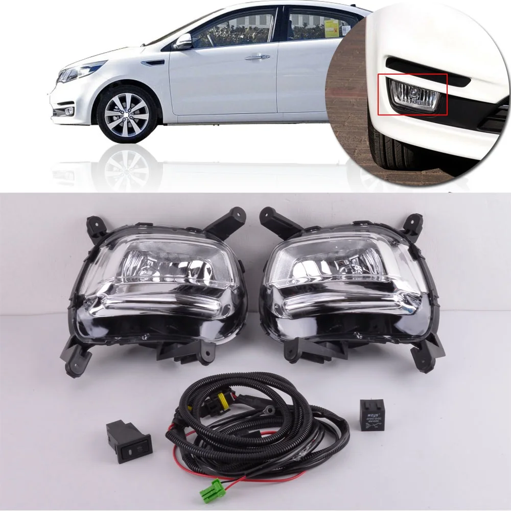 FITS KIA RIO SEDAN 2016-2017 LEFT DRIVER REAR REFLECTOR BUMPER LIGHT LAMP