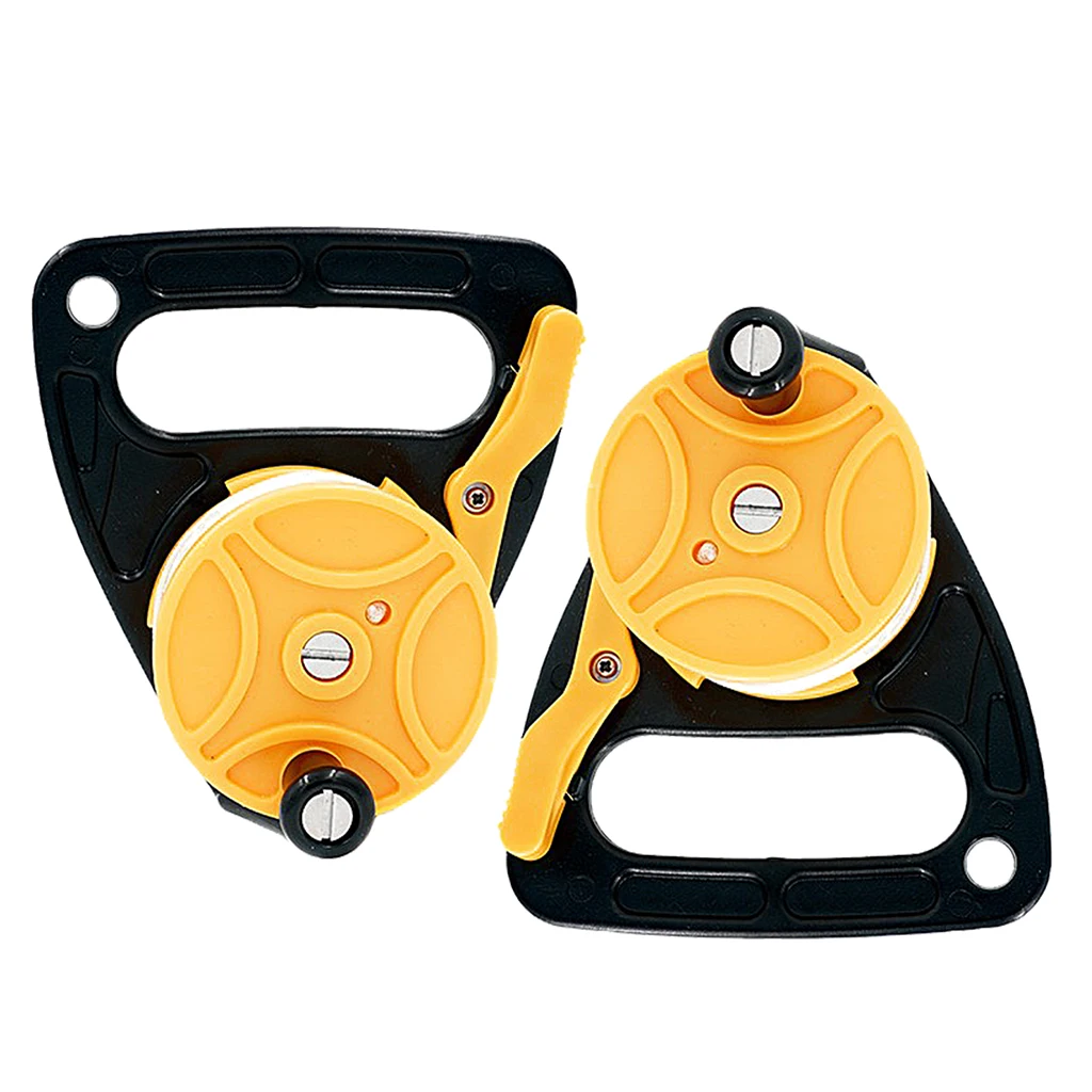 2X 150ft/46m Scuba Diving Dive Reel With Line Guide Handle Cave Wreck Kayak