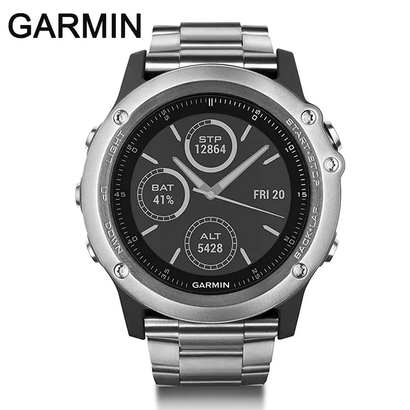 Спортивные часы GARMIN fenix 3 с GPS фитнес трекер для активного отдыха бега гор плавания